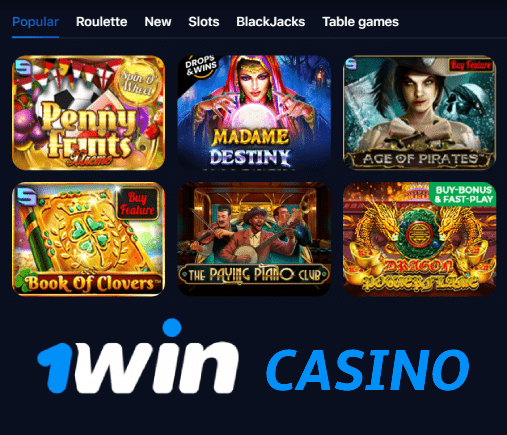 Página de cassino online com jogos populares no site 1win