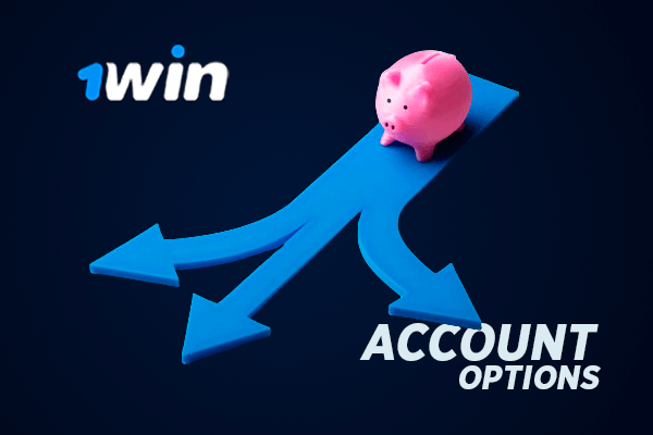1win personal account options