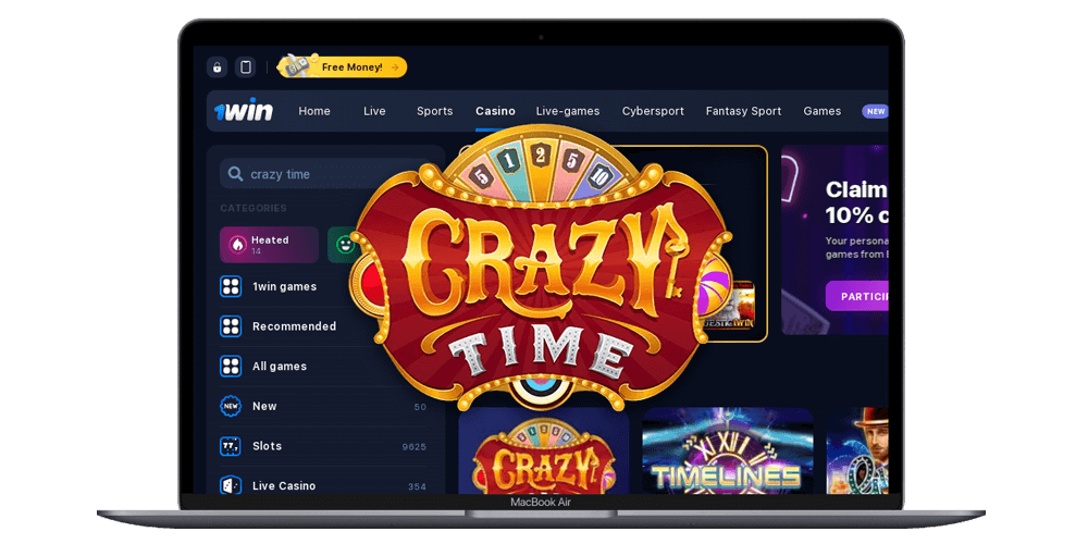 Information about 1win Crazy Time Casino Number fields